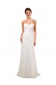 Outlet Sweetheart Neckline Chiffon Wedding Dress with Criss-Cross Ruched Bodice UK
