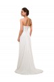 Outlet Sweetheart Neckline Chiffon Wedding Dress with Criss-Cross Ruched Bodice UK