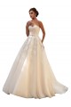 Outlet Sweetheart Ball Gown Tulle Wedding Dress with Lace Bodice UK