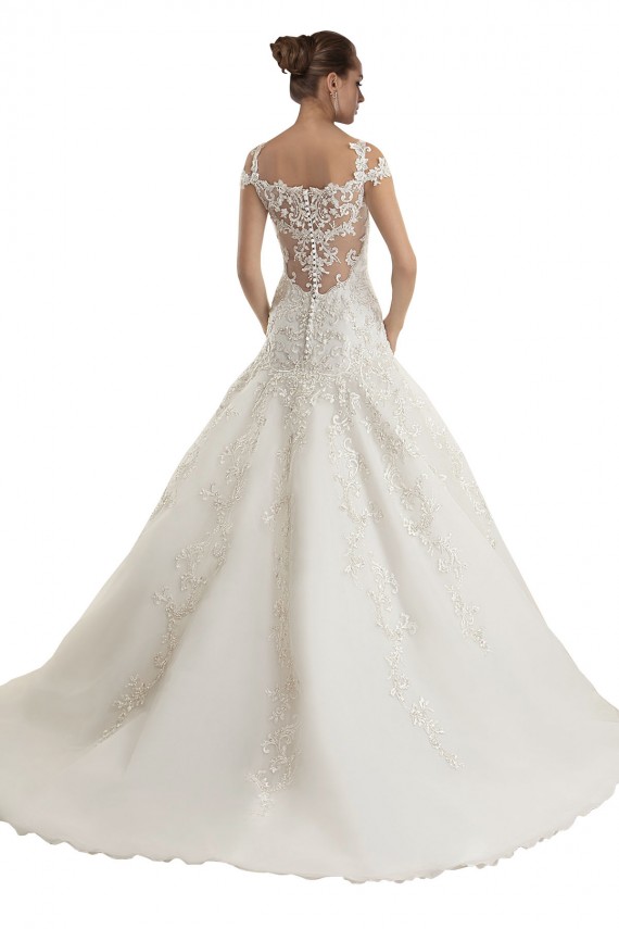 Outlet Off the Shoulder Mermaid Lace Tulle Wedding Dress UK