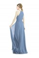 Outlet Keyhole Halter Chiffon Maxi Bridesmaid Dress UK