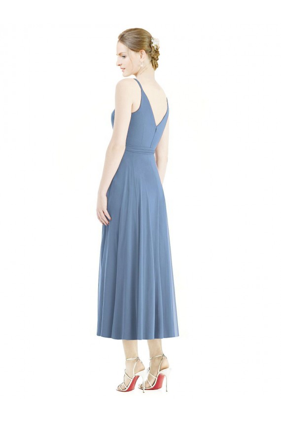 Outlet Short Tea Length Chiffon Bridesmaid Dress UK