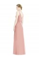 Outlet Romantic Full length Long Chiffon Bridesmaid Dress UK