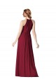 Outlet Halter Neck Chiffon Bridesmaid Dress with Shirred Bodice UK