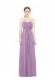 Outlet Sweetheart Neckline Strapless Chiffon Bridesmaid Dress with Wrap Pleat UK