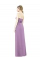 Outlet Sweetheart Neckline Strapless Chiffon Bridesmaid Dress with Wrap Pleat UK