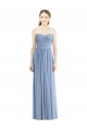 Outlet Strapless Long Chiffon Dress with Sweetheart Neckline And Draped Bodice UK