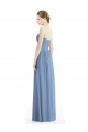 Outlet Strapless Long Chiffon Dress with Sweetheart Neckline And Draped Bodice UK