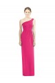 Outlet One Shoulder Long Chiffon Bridesmaid Dress UK