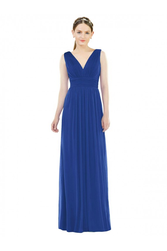 Outlet Low Square Back Sleeveless Shirred Skirt Bridesmaid Dress UK