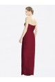 Outlet Strapless Sweetheart Long Chiffon Bridesmaid Dress UK