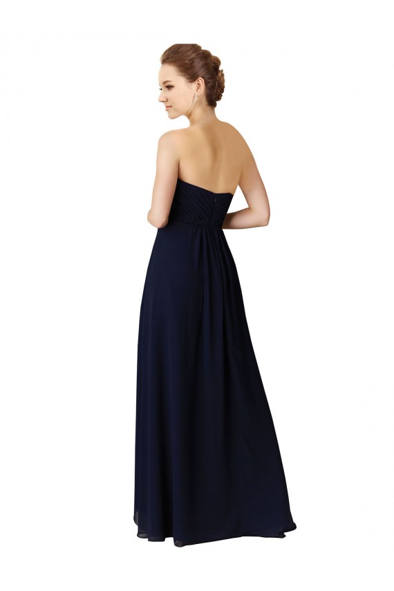 Outlet Sweetheart Neckline Beaded Lace and Chiffon Bridesmaid Dress UK