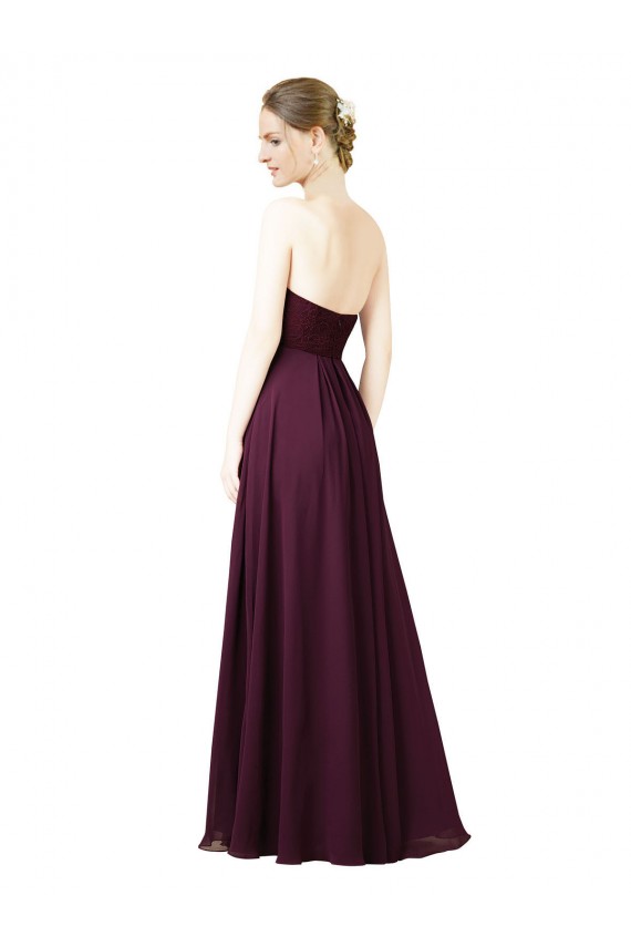 Outlet Dreamy Lace Over Chiffon Bridesmaid Dress UK