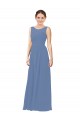 Outlet Luxe Chiffon Bridesmaid Dress with Illusion and Sweetheart Neckline UK