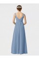 Outlet Long Chiffon Bridesmaid Dress with Sweetheart Neckline and Wide Straps UK