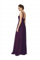 Outlet Full Length Chiffon Bridesmaid Dress with Spaghetti Straps UK