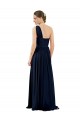 Outlet Draped One Shoulder Strapless Chiffon Bridesmaid Dress UK
