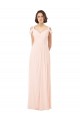 Outlet Chiffon Sweetheart Bridesmaid Dress with An Illusion Overlay UK