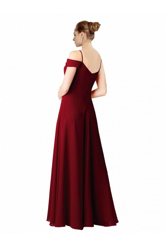 Outlet Chiffon with Beaded Embroidery Bridesmaid Dress UK