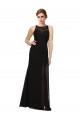 Outlet Sheath Beaded and Embroidered Bridesmaids Dress with Lace Bodice and Chiffon Skirt UK