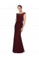 Outlet Lace Bridesmaids Dress with Matching Satin Tie Sash UK