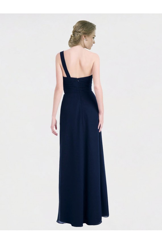 Outlet Full Length Long Chiffon Bridesmaid Gown with Sweetheart Neckline UK