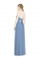 Outlet Halter Neck Tie Back Long Chiffon Bridesmaid Dress UK