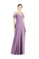 Outlet Off the Shoulder Open Cowl-Back Maxi Bridesmaid Dress UK