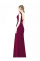Outlet Slim Chiffon Bridesmaid Dress with Embellished Capped Sleeves UK