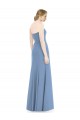 Outlet Draped Strapless Sweetheart Trumpet Chiffon Bridesmaid Dress UK