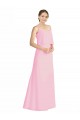 Outlet Spaghetti Straps A-Line Chiffon Bridesmaid Dress Low Back UK