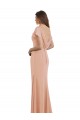 Outlet Cap Sleeves Long Chiffon Bridesmaid Dress / Prom Dress with Low V-Back UK