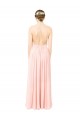 Outlet Halter Neck Chiffon Bridesmaid Dress with Double Ruffle Front UK