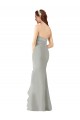 Outlet Strapless Chiffon Bridesmaids Dress with Sweetheart Neckline UK