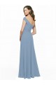 Outlet Chiffon Bridesmaid Dress with Classic Off the Shoulder Neckline UK