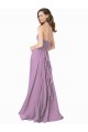 Outlet High Halter Chiffon Bridesmaid Dress with Ruffle Details Back UK