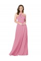 Outlet Chiffon Bridesmaid Dress / Prom Dress with Keyhole Front UK
