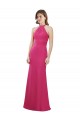 Outlet Slim A-Line Long Chiffon Bridesmaid Dress with Strappy Back UK