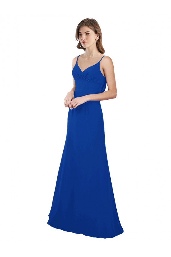 Outlet Softly Flared Chiffon Bridesmaid Dress with Sweetheart Neckline UK