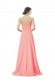 Outlet Strapless Chiffon Bridesmaid Dress with Ruched Sweetheart Neckline UK