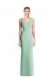 Outlet Sleeveless Tie Back Chiffon Trumpet Chiffon Bridesmaid Dress UK