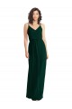 Outlet V-Neck Blouson Bodice Chiffon Maxi Bridesmaid Dress UK