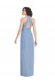 Outlet V-Neck Halter Back Straps Chiffon Formal Bridesmaid Dress UK