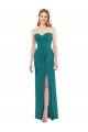 Outlet Sweetheart Neckline Lux Chiffon Bridesmaid Dress with Side Slit UK