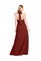 Outlet Slim High Neck Halter Fitted Open Back Chiffon Bridesmaid Dress / Prom Dress UK