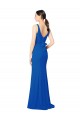 Outlet Low Back Sleeveless Chiffon Bridesmaid Dress with Side Slit UK