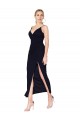 Outlet Chiffon High Neck Spaghetti Straps Short Cocktail Bridesmaid Dress / Formal Prom Dress UK