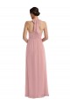 Outlet Empire Waist Long Halter Maxi Bridesmaid Dress UK