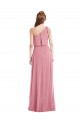 Outlet One Shoulder Bow Blouson Bodice Maxi Bridesmaid Dress UK