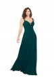 Outlet Tied Bodice Sweetheart V-Neck Chiffon Bridesmaid Dress UK